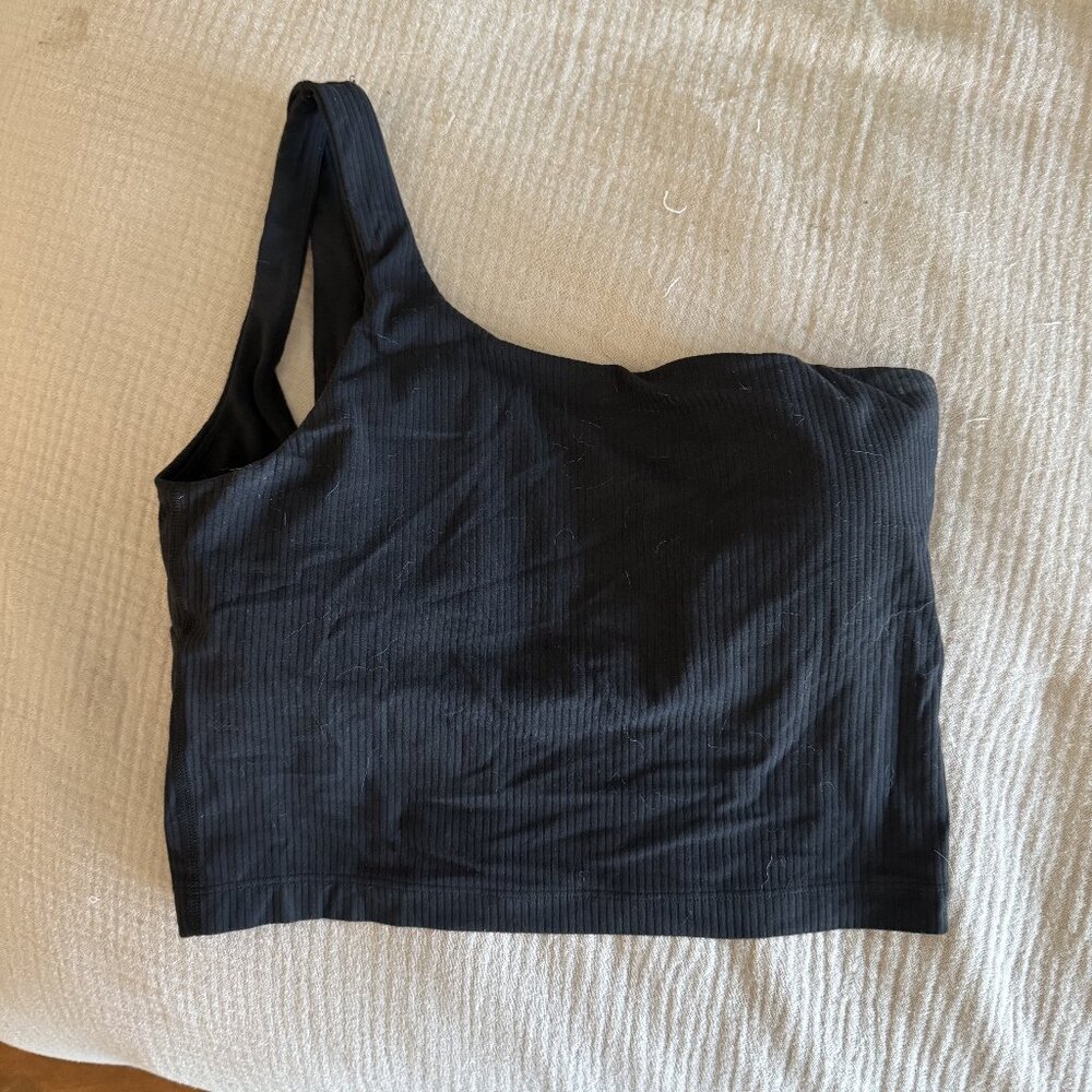 lululemon Ribbed Nulu Asymmetrical Yoga Tank Top - Size 8